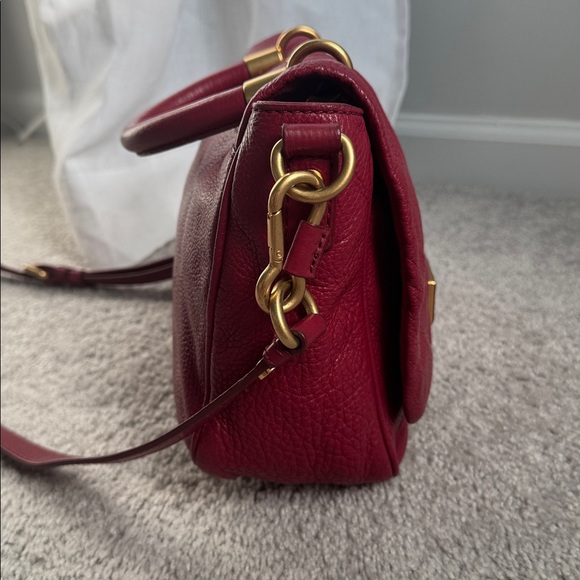 Marc by Marc Jacobs Leather Satchel Crossbody Burgundy - Picture 5 of 16